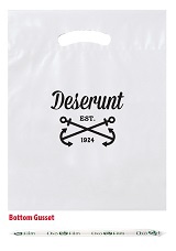 Reusable Fold-Over Reinforced Custom Die Cut Bag 9 x 12 x 2