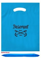 Reusable Fold-Over Reinforced Custom Die Cut Bag 9 x 12 x 2