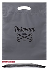 Reusable Fold-Over Reinforced Custom Die Cut Bag 9 x 12 x 2