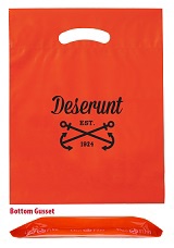 Reusable Fold-Over Reinforced Custom Die Cut Bag 9 x 12 x 2