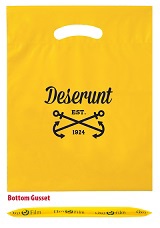 Reusable Fold-Over Reinforced Custom Die Cut Bag 9 x 12 x 2