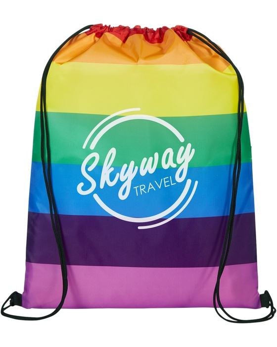Pride Rainbow Drawstring Bag