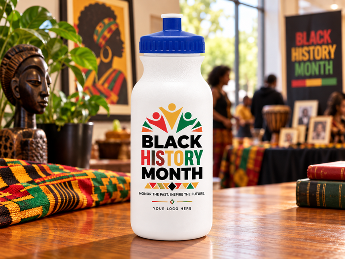 Celebrate Black History 20 Oz. Bike Bottle
