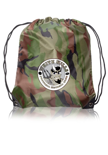 Black Trim Drawstring Bag