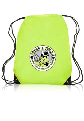 Black Trim Drawstring Bag
