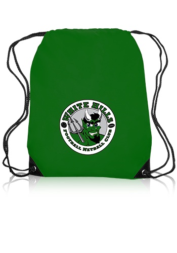 Black Trim Drawstring Bag