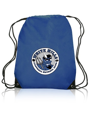 Black Trim Drawstring Bag