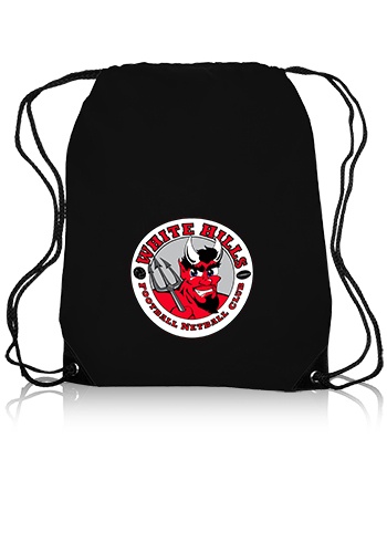 Black Trim Drawstring Bag