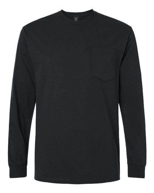 Gildan Unisex Ultra Cotton® Long Sleeve Pocket T-Shirt