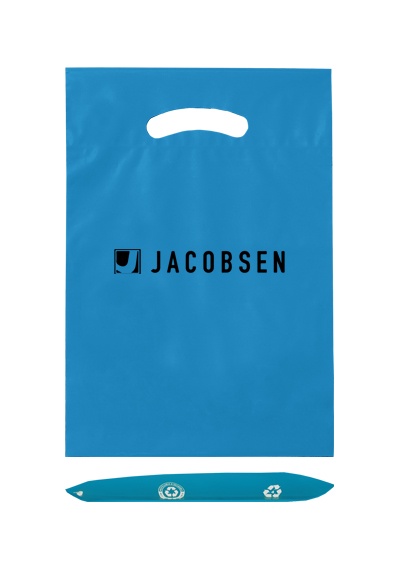 Imprinted Plastic Die Cut Bag - 9" x 13"
