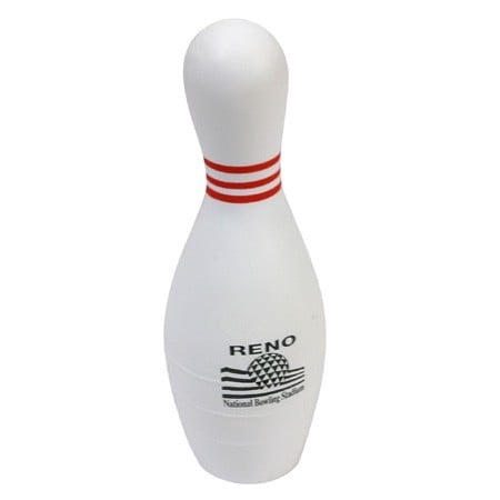 Imprinted Bowling Pin Stress Balls