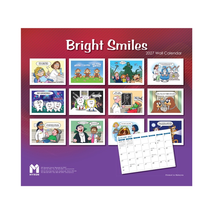 Bright Smiles Wall Calendar - 2027