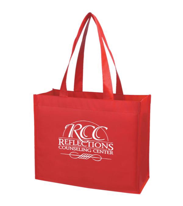 Matte Laminated Non Woven Horizontal Shopper Tote