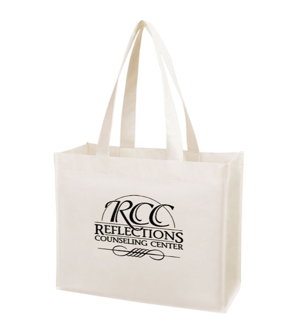 Matte Laminated Non Woven Horizontal Shopper Tote