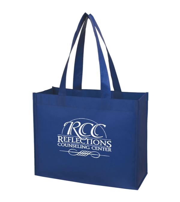 Matte Laminated Non Woven Horizontal Shopper Tote