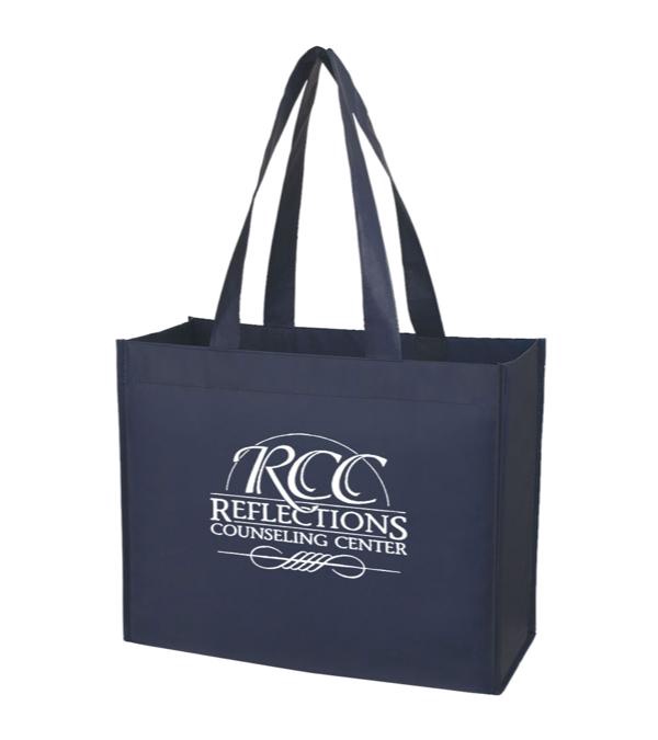Matte Laminated Non Woven Horizontal Shopper Tote