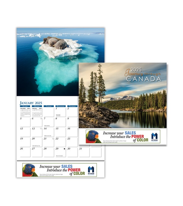 Journey Through Canada Custom Wall Calendar