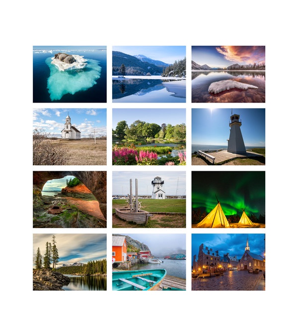 Journey Through Canada Custom Wall Calendar