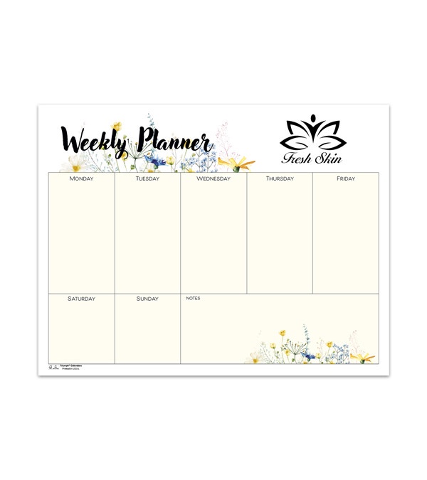 Small Weekly Desk Pad (Non Dated) - Colors