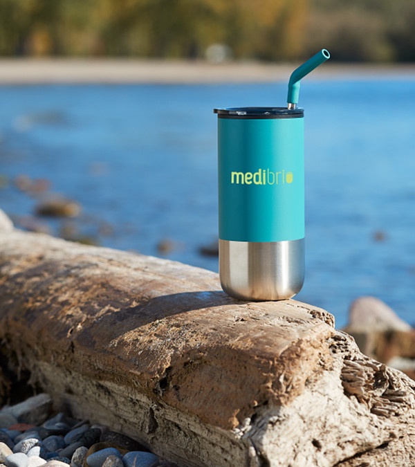 Velocity 16 oz. Tumbler with Stainless Steel Straw