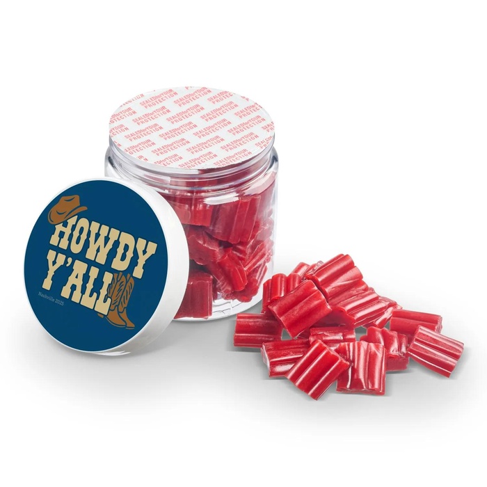 4 oz. Jar of mini Strawberry Licorice Bites