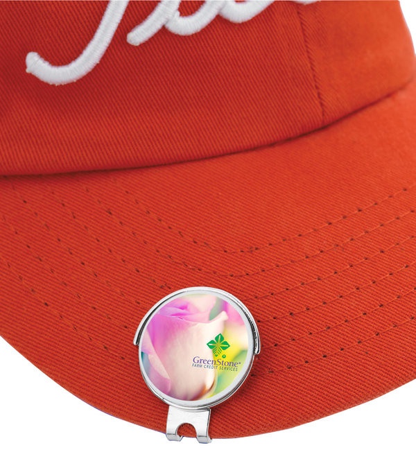 Golfers Ball Marker Custom Hat Clip