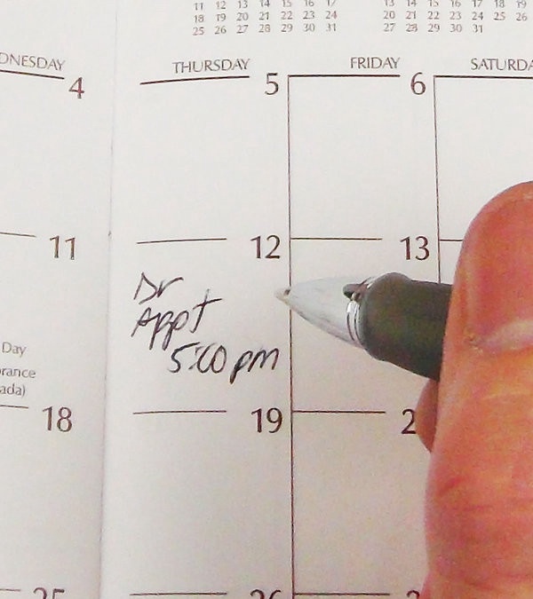 Windsor Slim Jim Calendar with Gold Corners