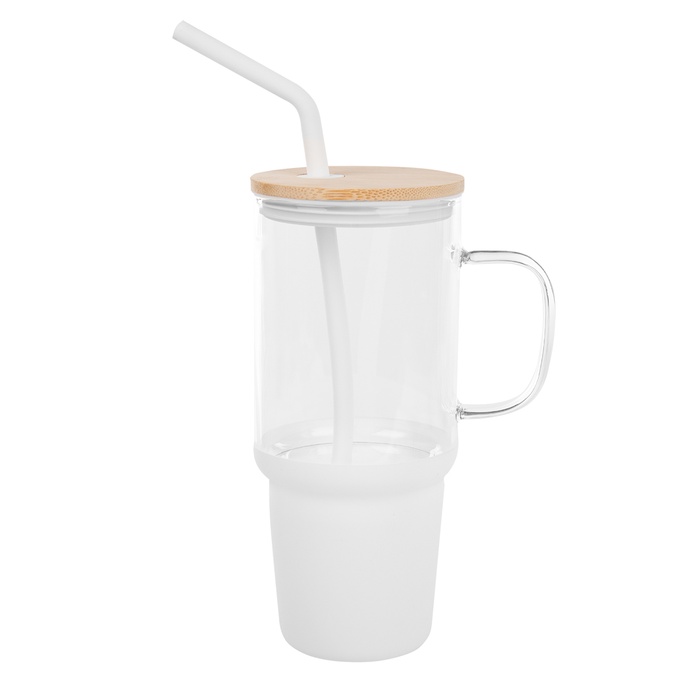 32 Oz. Evelyn Glass Tumbler With Handle