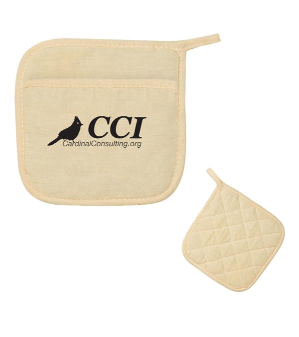 Custom Quilted Cotton Canvas Pot Holder