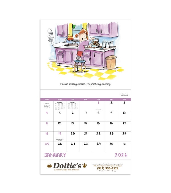 Laughing It Up Wall Calendar 2026