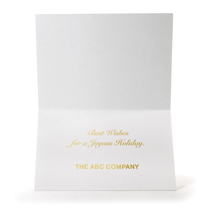Premium Raised Foil Bow Holiday Greeting Card