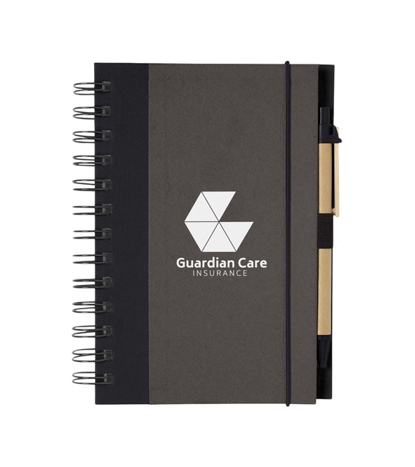 Eco-Inspired Spiral Notebook & Pen