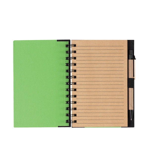 Eco-Inspired Spiral Notebook & Pen