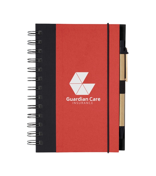 Eco-Inspired Spiral Notebook & Pen