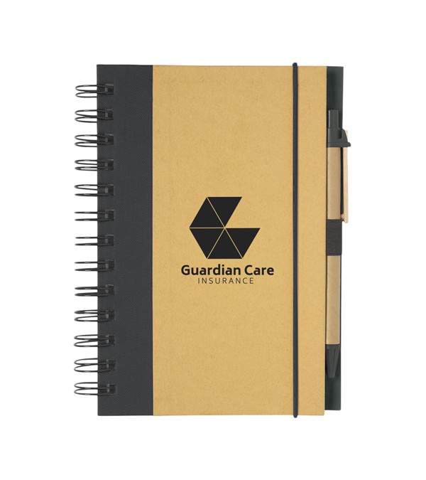 Eco-Inspired Spiral Notebook & Pen