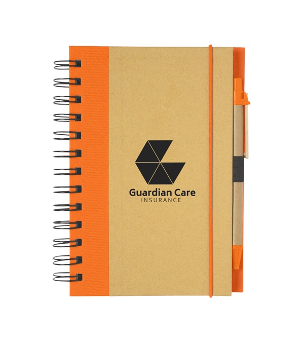 Eco-Inspired Spiral Notebook & Pen