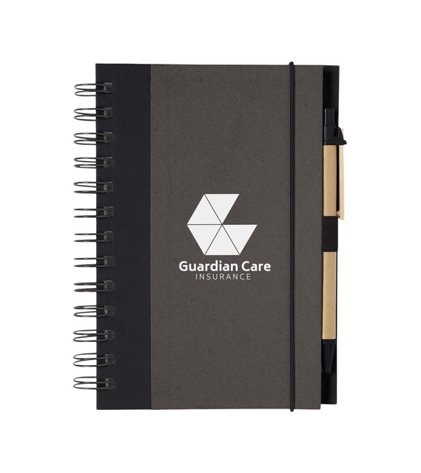 Eco-Inspired Spiral Notebook & Pen