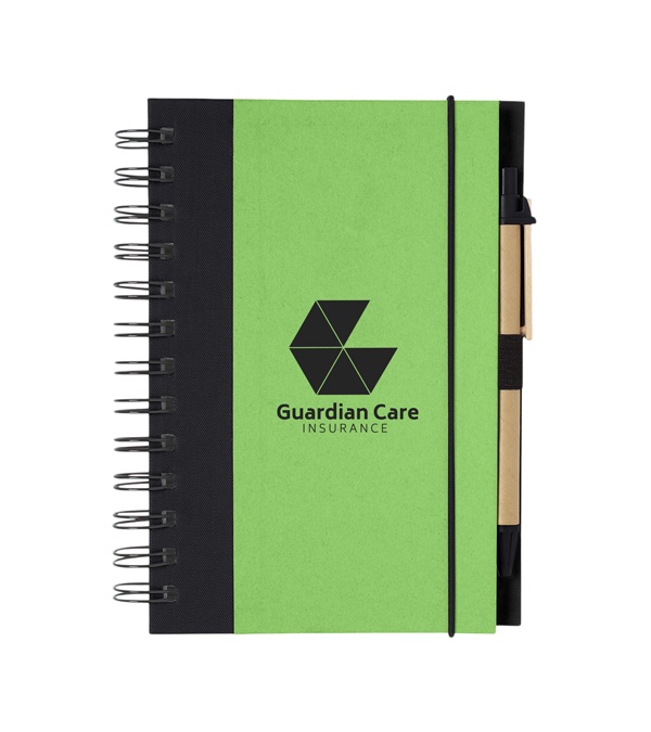 Eco-Inspired Spiral Notebook & Pen