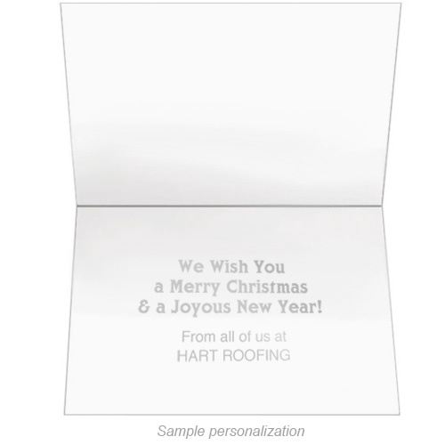 Classic Plaid Ornaments Holiday Greeting Card