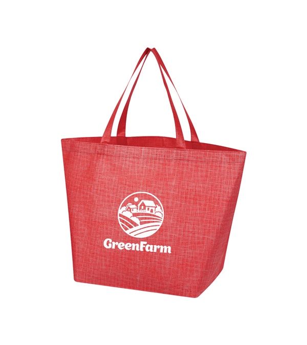 Crosshatch Non-Woven Shopper Tote Bag