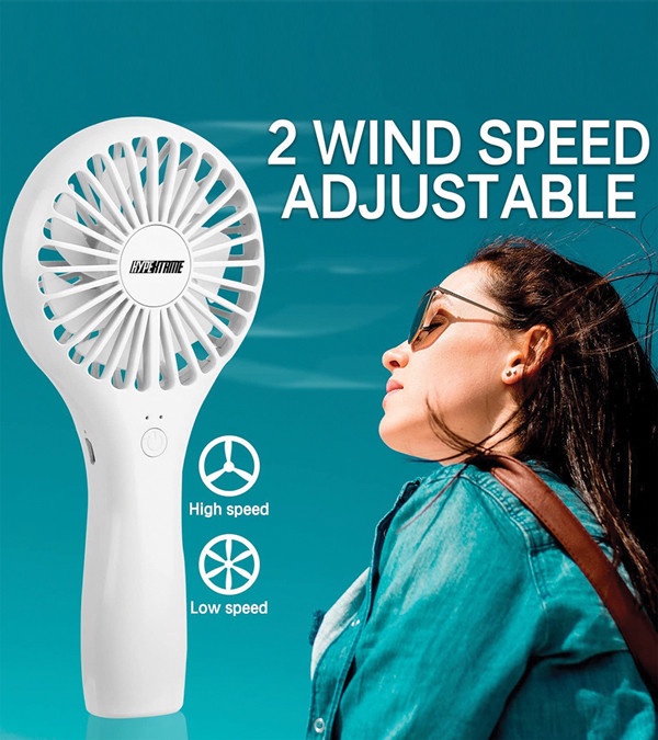 Rechargeable Battery-Operated Handheld Mini Fan
