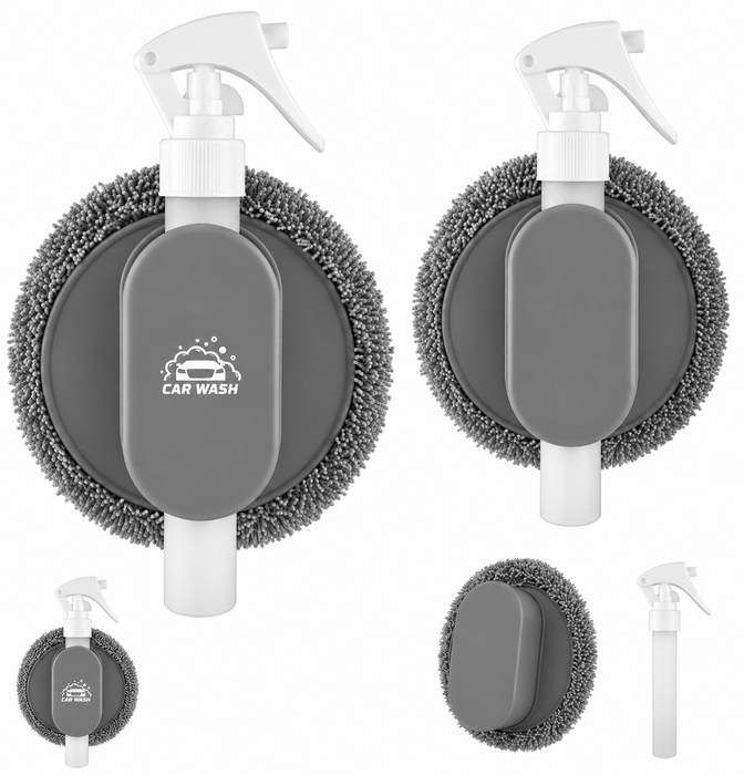 AutoShine All-In-One Refillable Spray Bottle & Cleaning Cloth