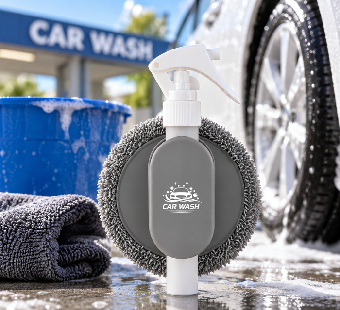 AutoShine All-In-One Refillable Spray Bottle & Cleaning Cloth