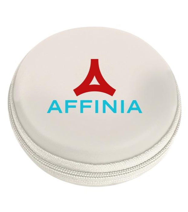 Round Zippered Electronics Travel Case