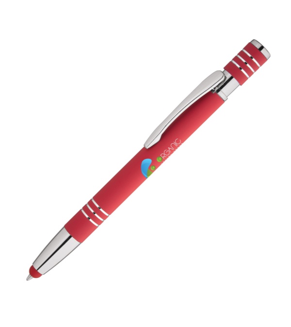 Absolute Soft Touch Stylus Pen - Full Color Imprint