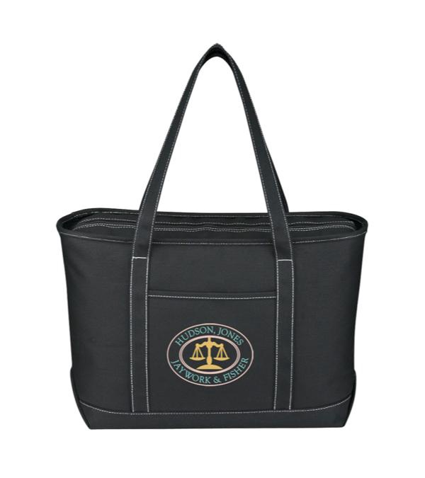 Large Cotton Canvas Yacht Tote Bag