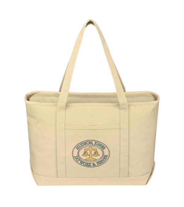 Large Cotton Canvas Yacht Tote Bag