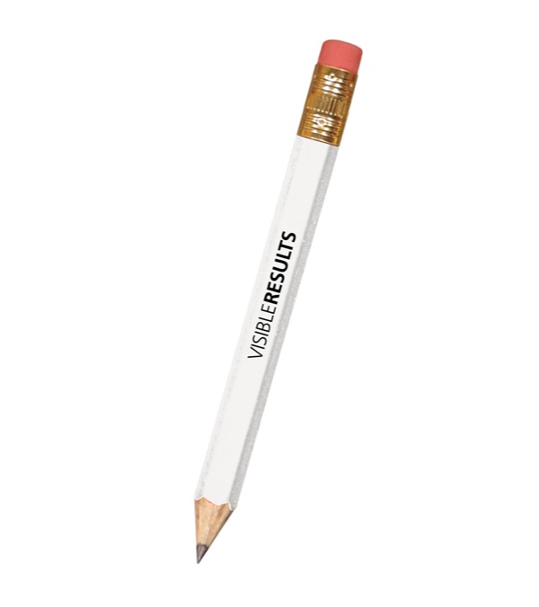 Hex Golf Pencil with Eraser