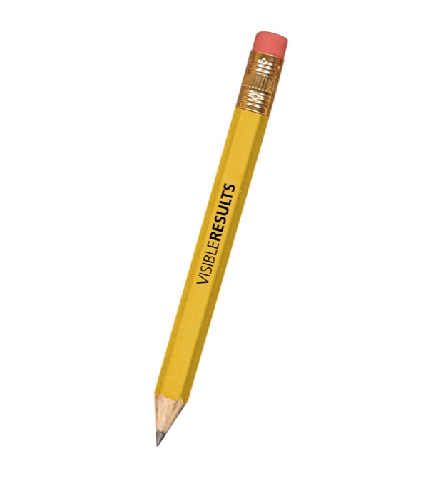 Hex Golf Pencil with Eraser