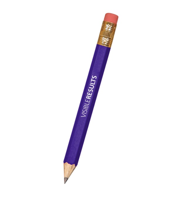 Hex Golf Pencil with Eraser